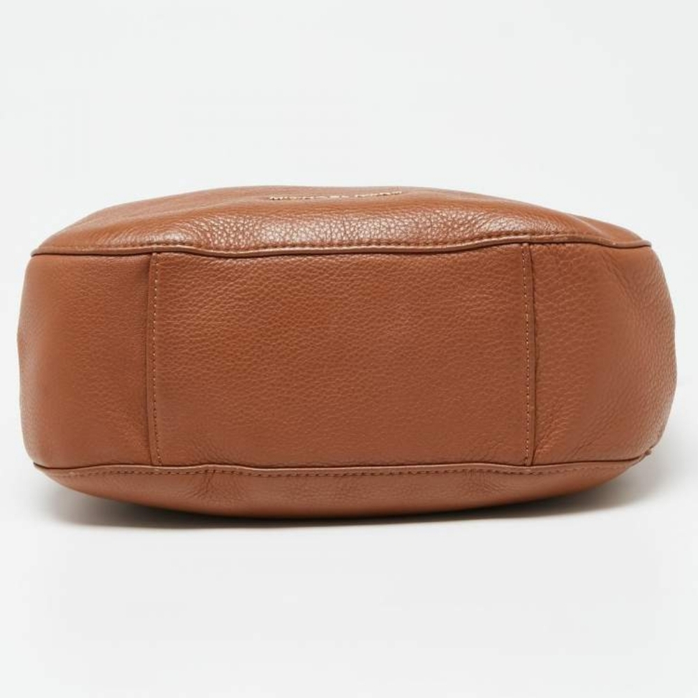 Michael Kors MK Brooke Tan Brown Leather Shoulder Crossbody Bag - Picture 6 of 8